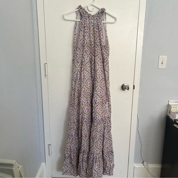 Vintage Ibiza Mosaic-Print Sleeveless Maxi Dress - Block Print - Picture 6 of 7